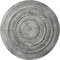 Ekena Millwork Oldham Ceiling Medallion (Fits Canopies up to 8 5/8"), 18"OD x 1 1/4"P, Ultra Pure White Crackle CM18OLUWC - alternate 1